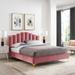 Olivia Queen Performance Velvet Platform Bed