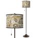 Venetian Marble Giclee Glow Bronze Club Floor Lamp