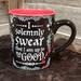 Disney Dining | Harry Potter "I Solemnly Swear That I Am Up To No Good" 14 Oz Ceramic Mug New | Color: Black/Red | Size: Os