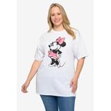 Plus Size Women's Disney Minnie Mouse Sketch T-Shirt White T-Shirt by Disney in White (Size 4X (26-28))