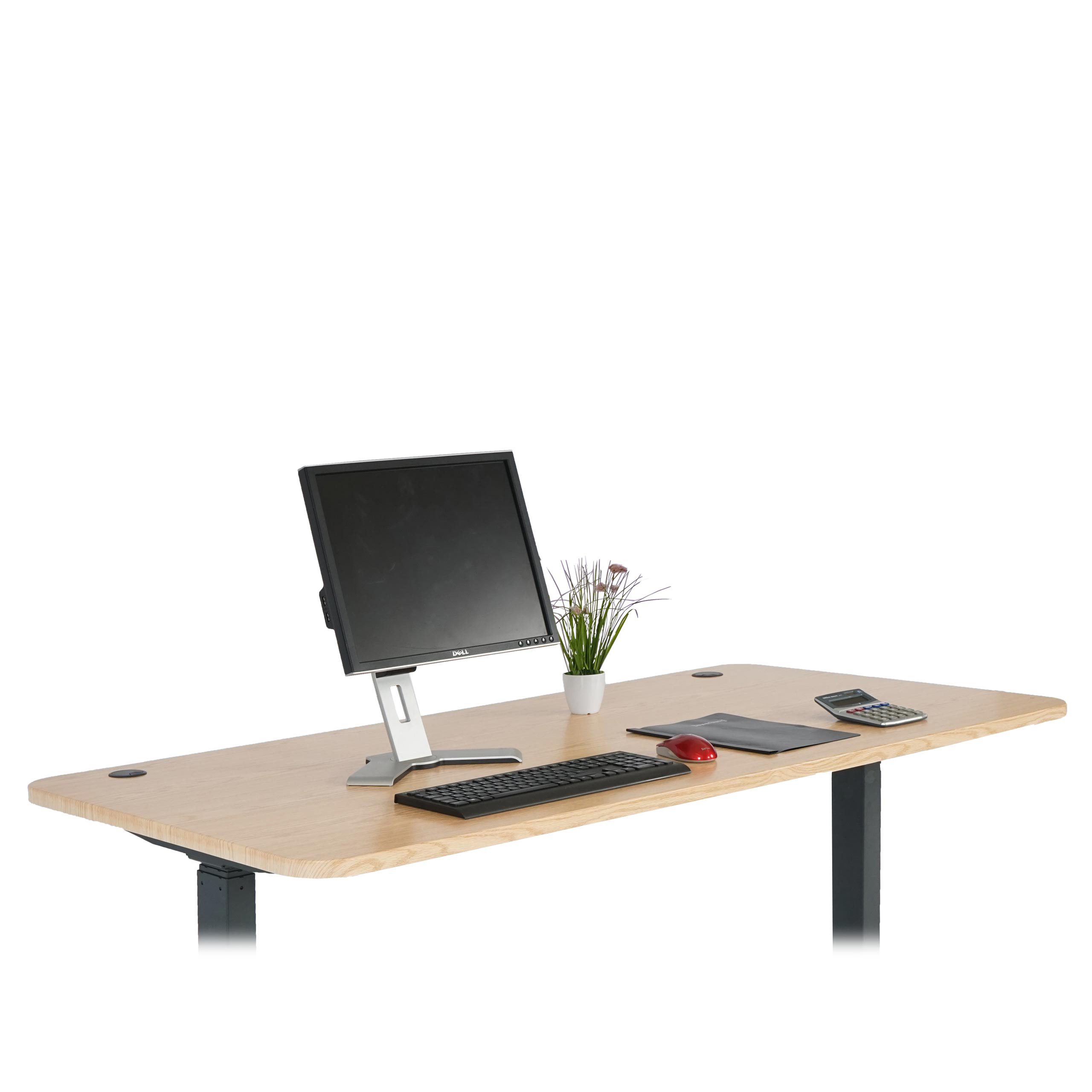 Tischplatte HWC-D40 für Schreibtische, Schreibtischplatte, 160x80cm MVG-zertifiziert ~ hellbraun