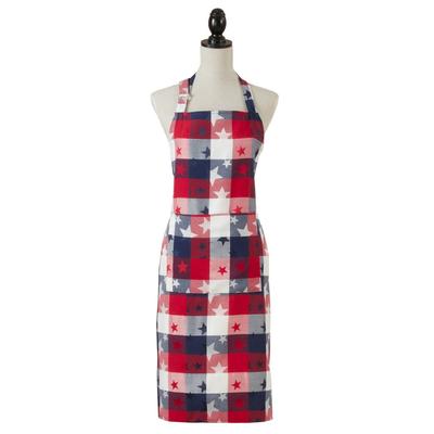 Americana Design Checkered Cooking Apron - Saro Lifestyle 1776.M2436