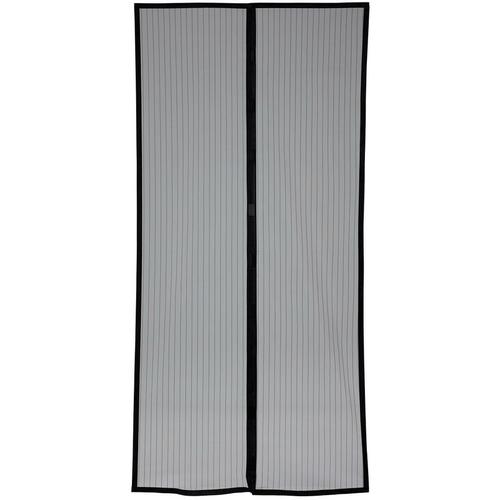 Lifa Living - schwarze Fliegengitter Tür magnetisch 100 x 210 cm, Insektengitter für Türen,