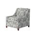 Armchair - Three Posts™ Lavin 32" Wide Armchair Polyester/Fabric/Other Performance Fabrics in Gray/Blue | 35 H x 32 W x 36 D in | Wayfair