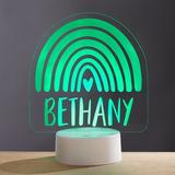 Personalization Mall Brights Rainbow 8.5" LED Sign in White | 8.5 H x 7 W x 7 D in | Wayfair 34318-R