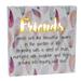 MDR Trading Inc. LED Friends Decorative Plaque in Brown/Indigo/Yellow | 6 H x 6 W x 1 D in | Wayfair SC-BX612