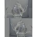 Patch Magic Double Layer 12 -oz. Stovetop Safe Glass Teapot Glass in White | 7.5 H x 4 W x 3 D in | Wayfair CMBGTPHRC2