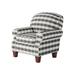Armchair - Sand & Stable™ Samantha 35" Wide Polyester Blend Armchair Polyester in Gray/White | 37 H x 35 W x 34 D in | Wayfair