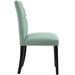 Red Barrel Studio® Copper Grove Trilj Dining Chair Upholstered/Fabric in Green | 37.5 H x 24.5 W x 18.5 D in | Wayfair