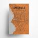 17 Stories Marseille City Map Graphic Art Paper in Orange/Gray | 17 H x 11 W x 0.05 D in | Wayfair E7E98580096C47838657FA9E6F1BB26F