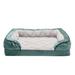 FurHaven Velvet Waves Perfect Comfort Sofa Bed Memory Foam in Green | 7 H x 30 W x 20 D in | Wayfair 68349539