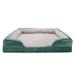 FurHaven Velvet Waves Perfect Comfort Sofa Bed Memory Foam/Metal in Green | 11 H x 53 W x 40 D in | Wayfair 68649539