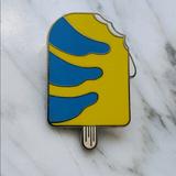 Disney Jewelry | Flounder From The Little Mermaid Ice Cream Bar Disney Pin | Color: Blue/Yellow | Size: Os