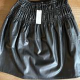 Anthropologie Skirts | Anthropologie Faux Leather Skirt | Color: Black | Size: Xs