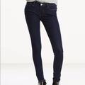 Levi's Jeans | Levi’s 535s Leggings Dark Wash 8” Rise Jeggings 7 | Color: Blue | Size: 7j