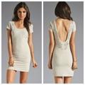 Free People Dresses | Free People | Bringing Sexy Back Bodycon Mini | Color: Cream | Size: S