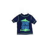 Carter's Rash Guard: Blue Solid Sporting & Activewear - Size 24 Month