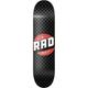 RAD Unisex – Erwachsene Checker Skateboard, Schwarz/Grau, 8.25"