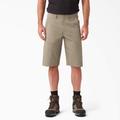 Dickies Men's Flex Cooling Regular Fit Utility Shorts, 13" - Desert Sand Size 40 (SR602)