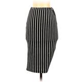 Moa U.S.A. Casual Skirt: Black Stripes Bottoms - Women's Size Small