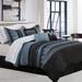 Comforter Set 7PC K Vanguard Black (King) - Safdie & Co 60670.7K.15