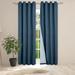 Curtain Jaquard Panel 2Pk 84L Ultimate Blackout Blue Stone - Safdie & Co 51325.EC2Z.12