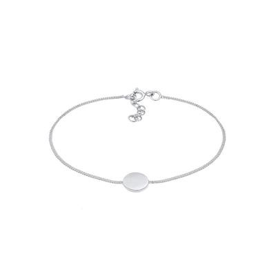 Elli Kreis Plättchen Glanz Basic Geo 925 Silber silberfarben Damen Image