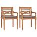 Canora Grey Batavia Chairs Patio Garden Lounge Chair w/ Cushions Solid Wood Teak Wood in Brown | 33.1 H x 21.7 W x 20.3 D in | Wayfair