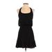 City Triangles Casual Dress - Popover: Black Chevron Dresses - Women's Size Small