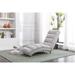 Modern Linen Ergonomic Massage and Heating Function Chaise Lounge with Remote Control and Side Pocket