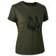Deerhunter - Women's T-Shirt With Deerhunter Shield - T-Shirt Gr 40 oliv