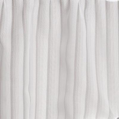 Nimbus Stripe Scarf Valance, 52 x 144, White