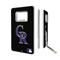 Colorado Rockies 32GB Solid Design Credit Card USB Drive with Bottle Opener