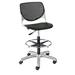 KFI Studios Kool Drafting Chair Upholstered, Steel in Gray | 47.25 H x 19.3 W x 22 D in | Wayfair DS2300-BP10-SP08