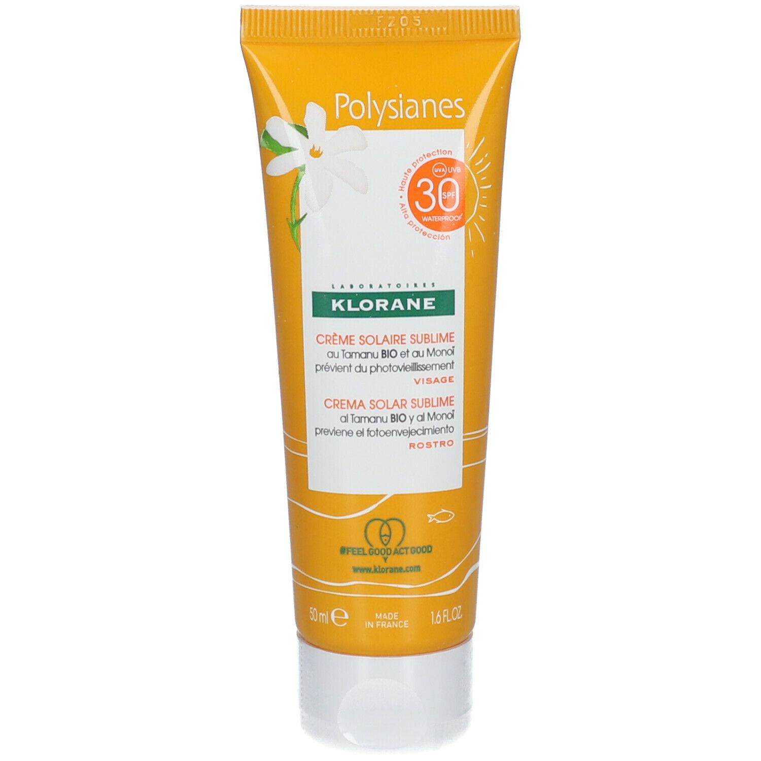 Klorane Crema Solare Sublime SPF 30 50ml - solare viso 50 ml