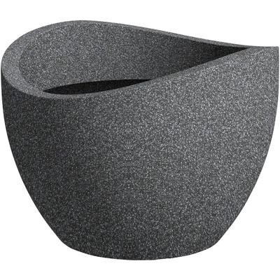 Bertopf Wave Globe Serie 250 schwarz granit ø 50 cm Kunststofftöpfe - Scheurich