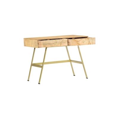 vidaXL Schreibtisch mit Schubladen 100x55x75 cm Massivholz Mango Image