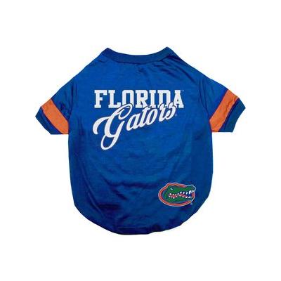 Pets First NCAA Dog & Cat Stripe Slv T-Shirt, Florida Gators, Large