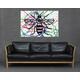 Manchester Worker Bee Map Art Print Canvas Wall Picture I One Love Heart Peace Remembrance Mcr Abstract Modern Home Gift * *