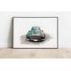 Aston Martin Art Print, James Bond, Classic Car, Illustration, James Bond Poster