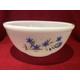 Phoenix Opalware Blue Flowers Mixing Bowl 4 pint circa 1970