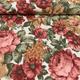 Roses Upholstery Fabric, Large Flower Fabric, Floral Drapery Fabric, Garden Fabric by the Yard, Cotton Canvas Fabric, Outdoor Cushion Fabric