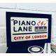 PIANO LANE-City of London-Piano wall sign-Music sign-Music room-Musical Instrument-Musician-London Street Sign-Musical notes-Keyboard Plaque