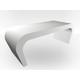 White Matt Coffee Table - Wedge