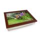 Garden Bench Photo Lap Tray L228 | Personalised Gift | Cushioned Base | Multi Purpose Dinner Tray | Laptop Desk | Handmade In UK | 2 Sizes