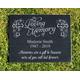 Personalised In Loving Memory Granite Memorial Grave Plaque Headstone - Cross Design - Any Name