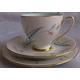 Vintage Royal Standard Enchantment English Bone China Tea~Cup, Saucer & Side~Plate. Beautifully Crafted in a Duck Egg Blue Pattern.