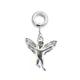 Silver Fairy Charm Dangle charms compatible for European Bracelets and Italian Bracelets - Quality tested at Sheffield Assay England