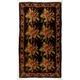 Hand-Woven Vintage Eastern European Bessarabian Kilim Rug with Flower Design, 100% Organic Wool and Natural Dyes. 6.6x11.7 Ft, BKK533.