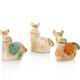 Set of 3 Mini Cute and Adorable Ponies packed in a Gift Box Hand Sculptured by Anka Christof